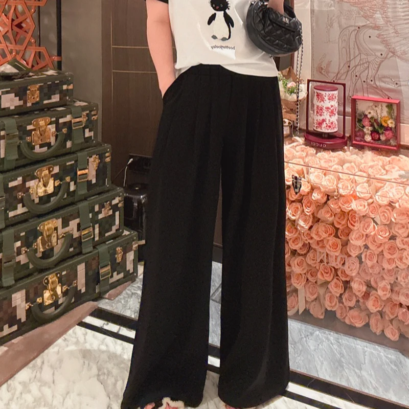 BETTER JOELAY-【梦幻纱影】时尚休闲经典长裤宽松百搭显瘦KKH2190