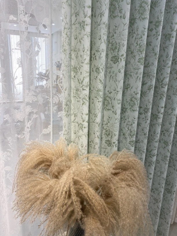 【布凡杰露】2025新品窗纱 亦布亦纱 4米样帘含花边版本买断不返