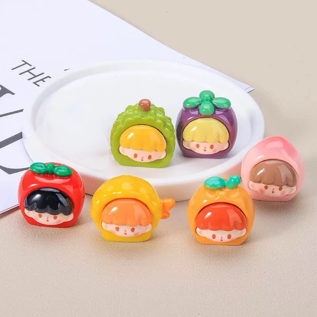 【许愿+对对碰+九宫格】卡通实色水果阿卓diy树脂摆件