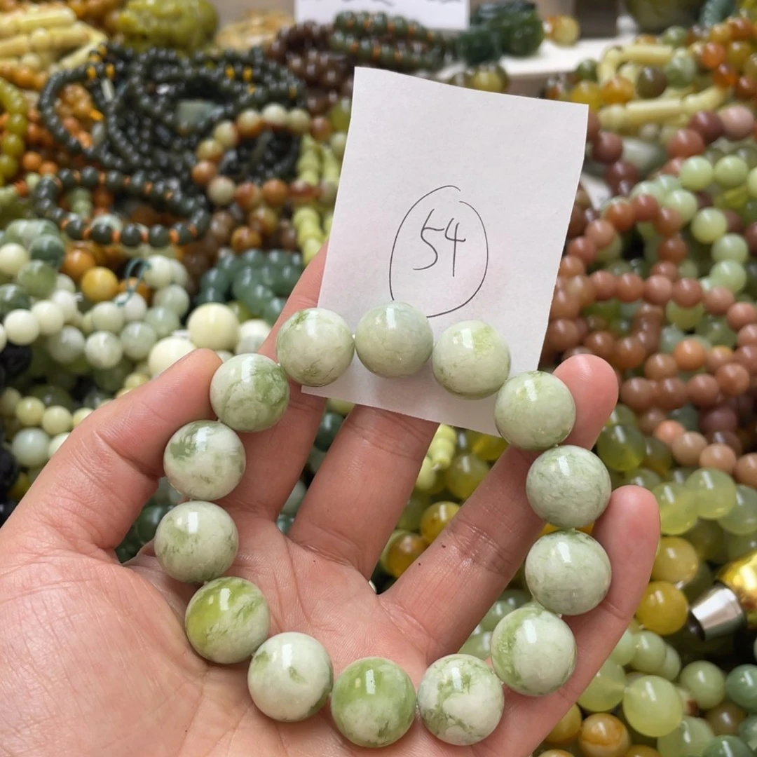 蛇纹石玉手链未镶嵌