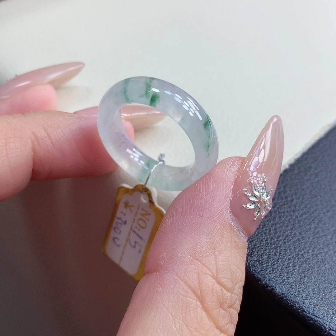 翡翠未镶嵌戒指15号