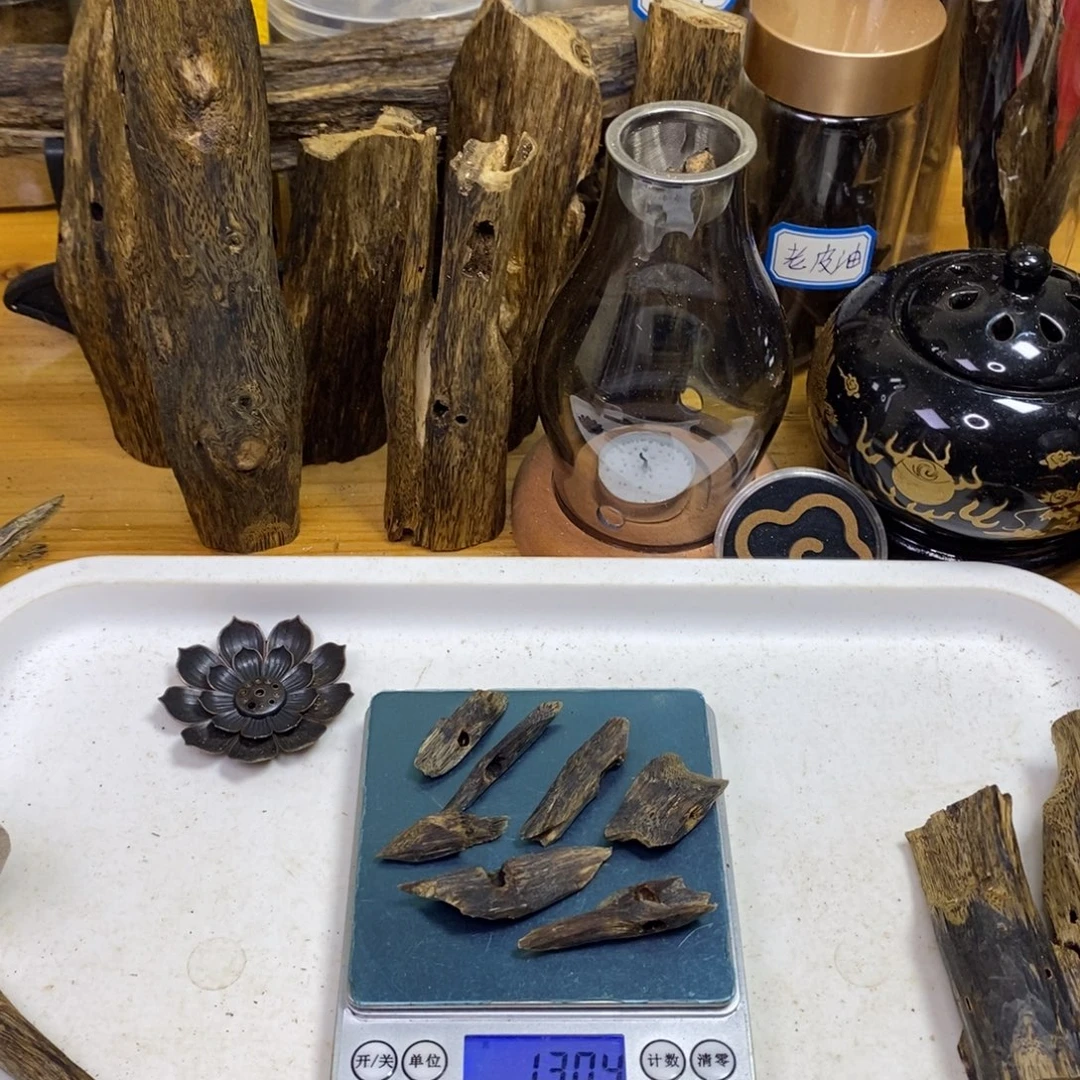 沉香高油香薰沉水块料乌身12克