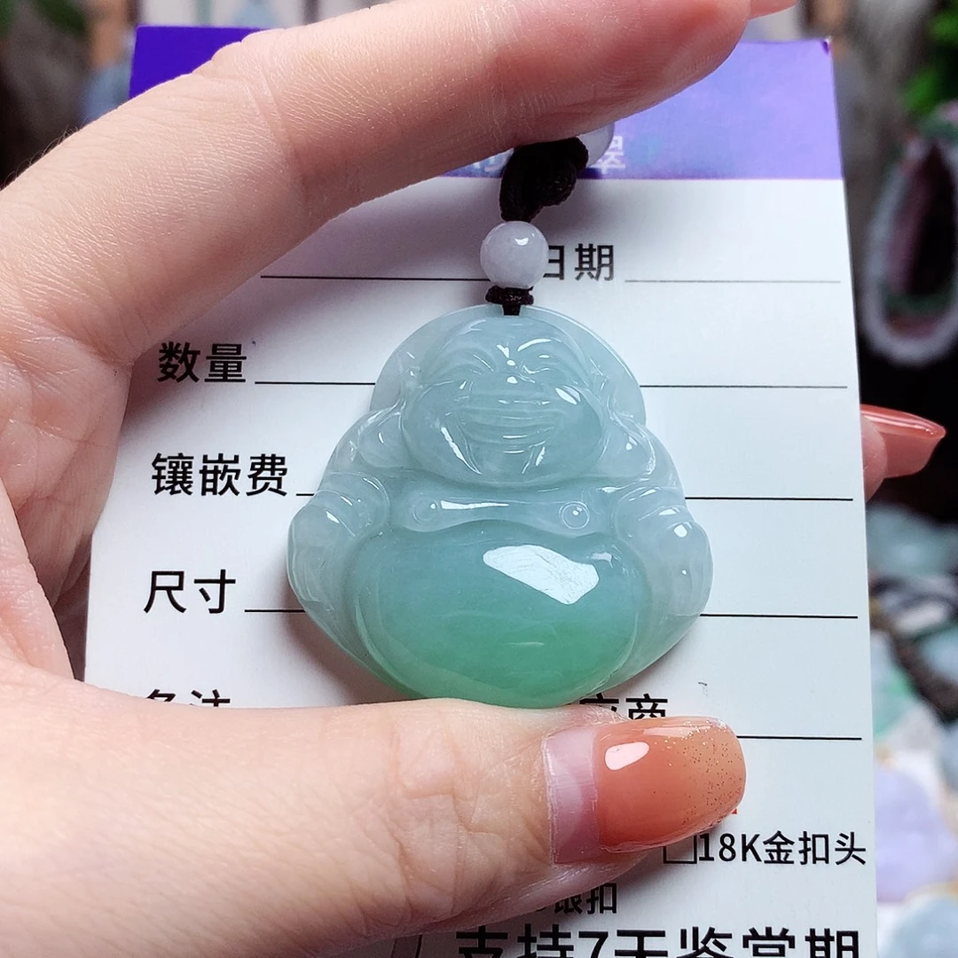颈饰未镶嵌翡翠佛公19