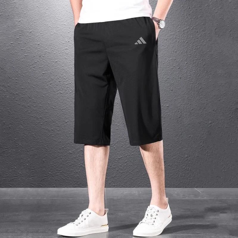 adidas/阿迪达斯中长裤运动裤男裤夏季新款休闲裤梭织透气七分裤