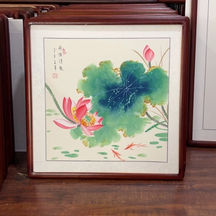 国画带框尺寸63*63厘米