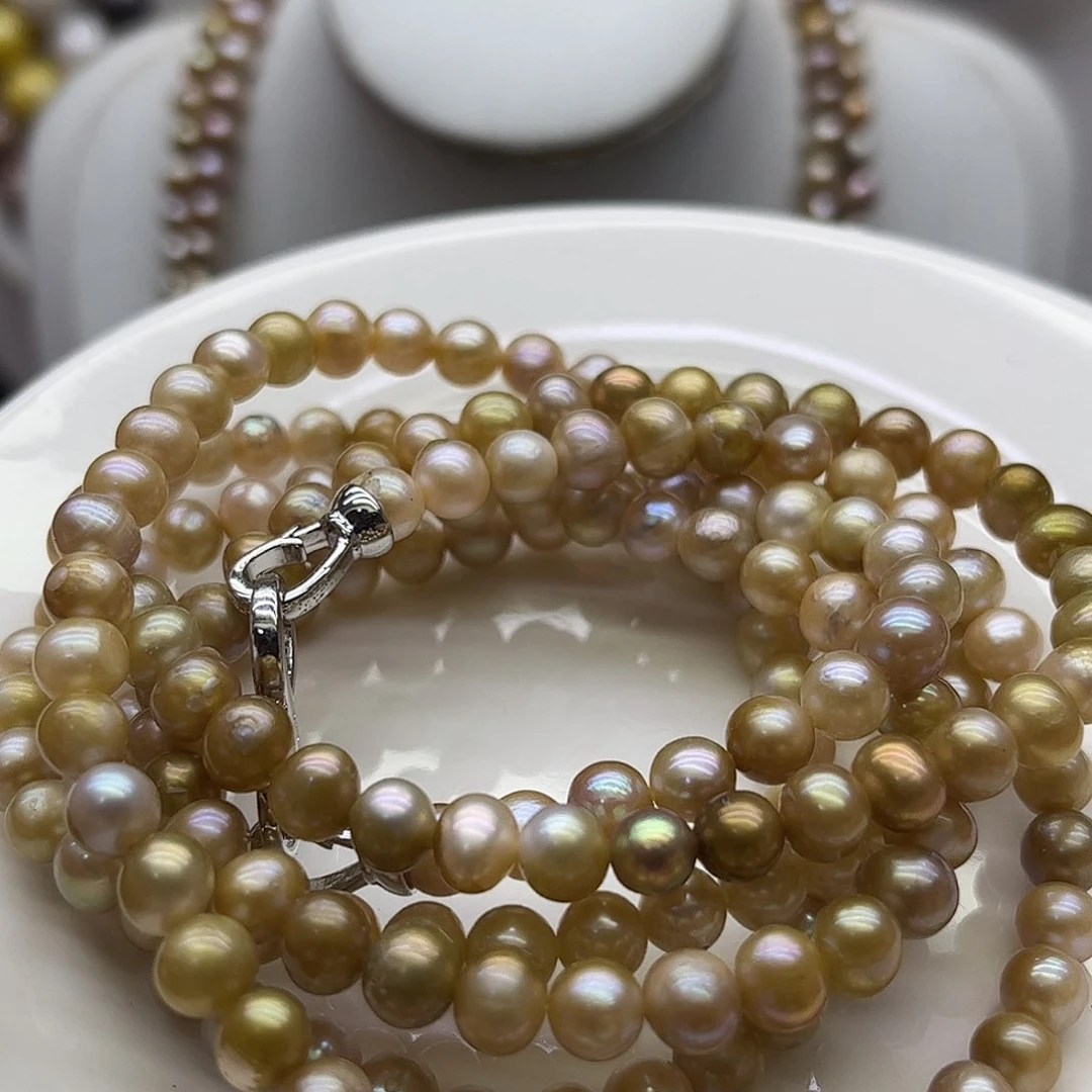 淡水珍珠钛钢颈饰