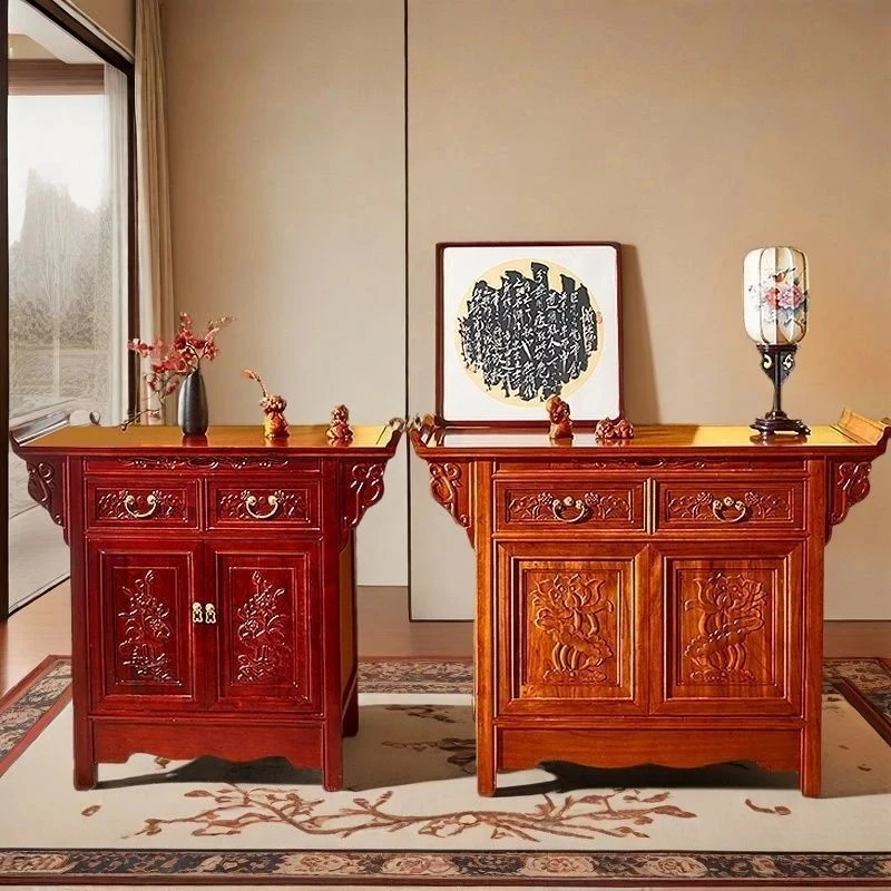 供桌实木家用榆木贡佛台香案供仙中式神台佛桌供奉财神爷佛柜子