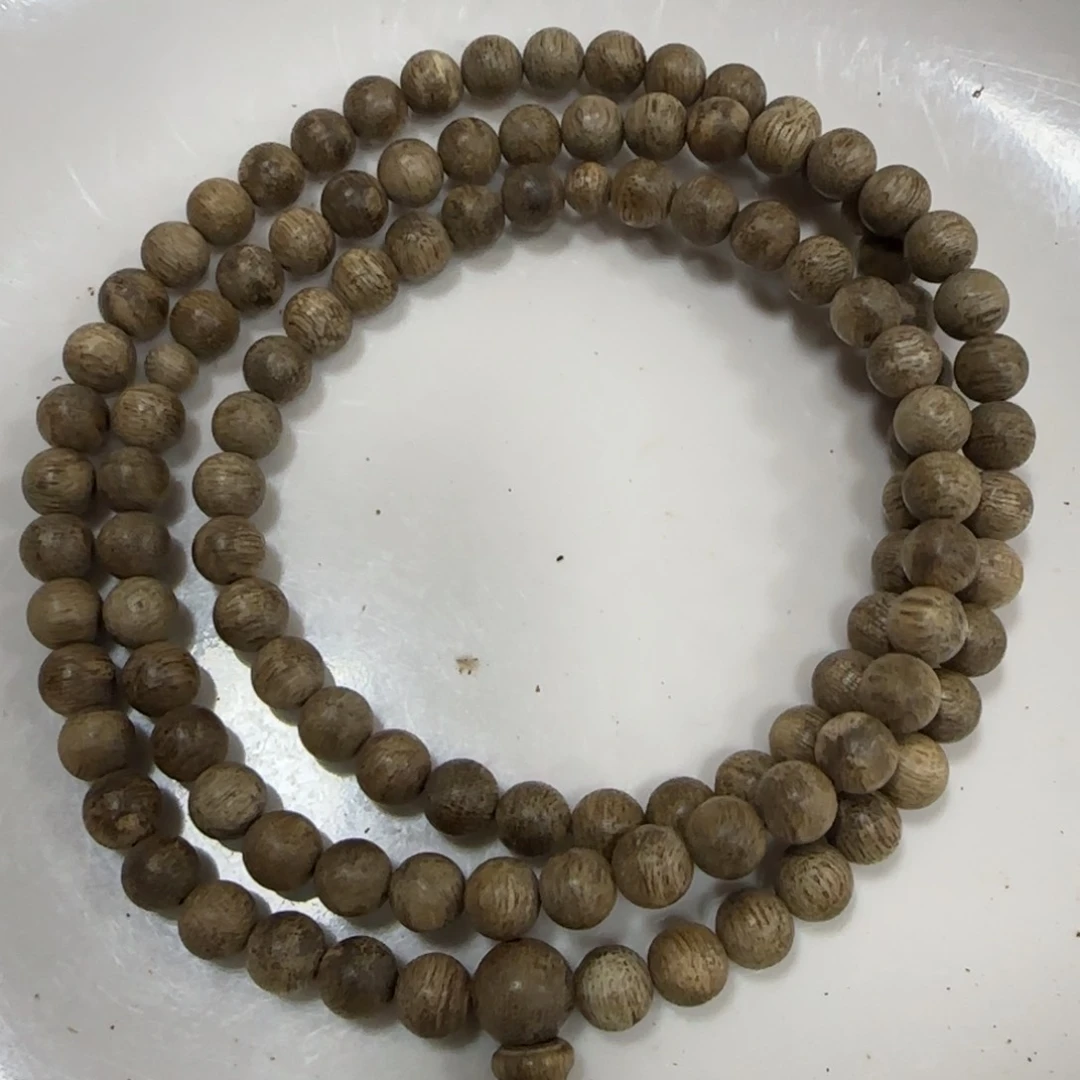 沉香木手串海南野沉香虫漏多圈手串