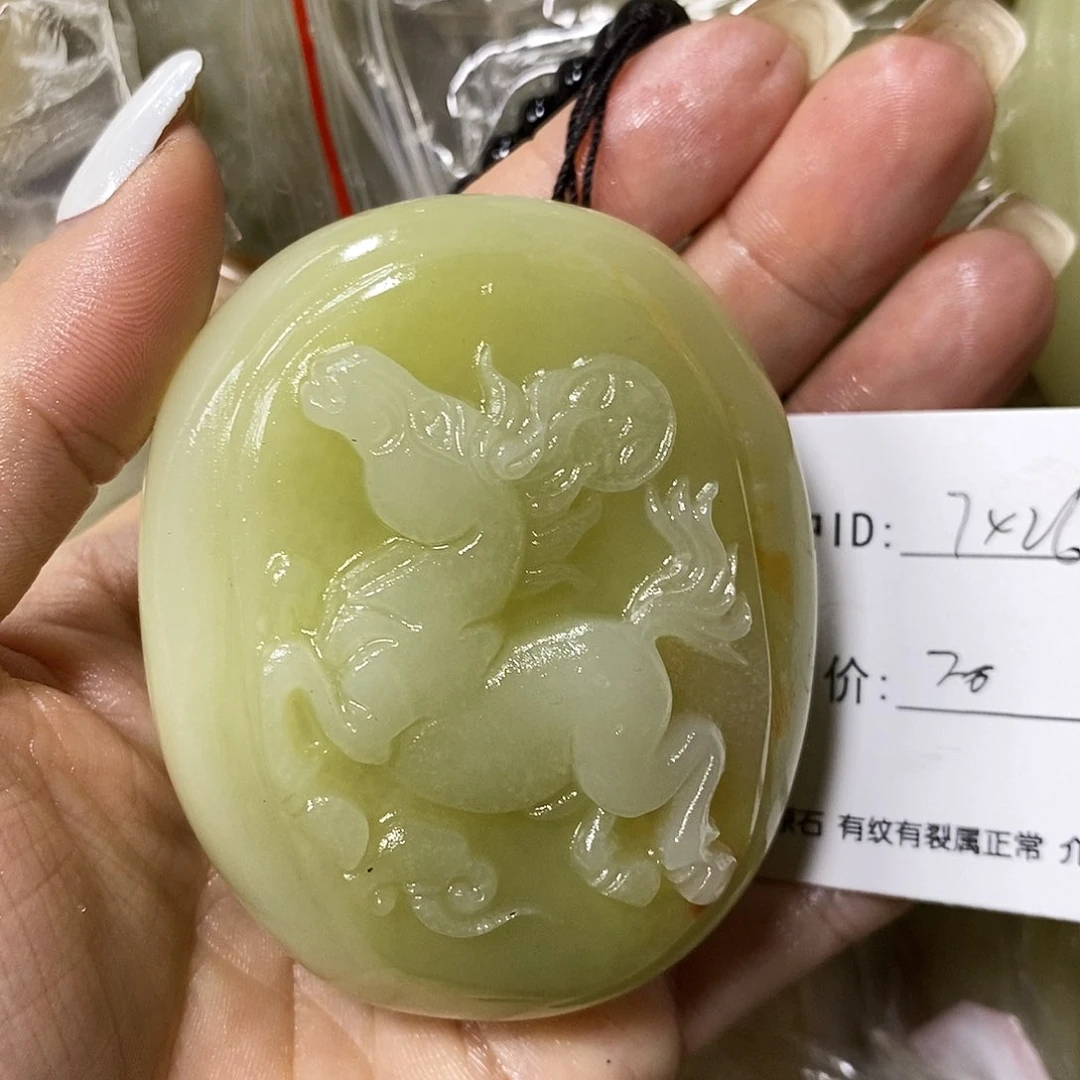 石材用****6古青石手把件
