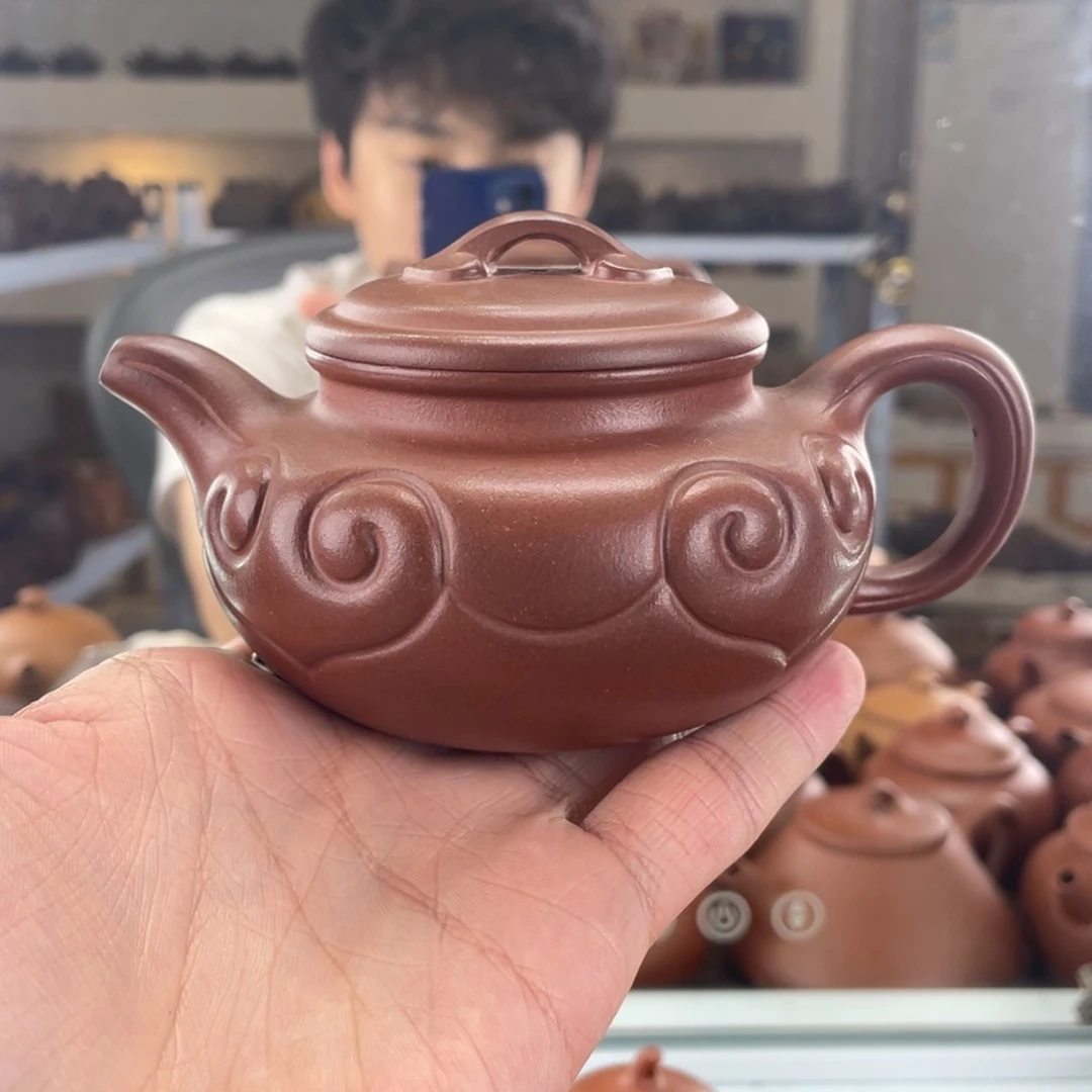 茶壶紫砂240cc红皮龙茶壶