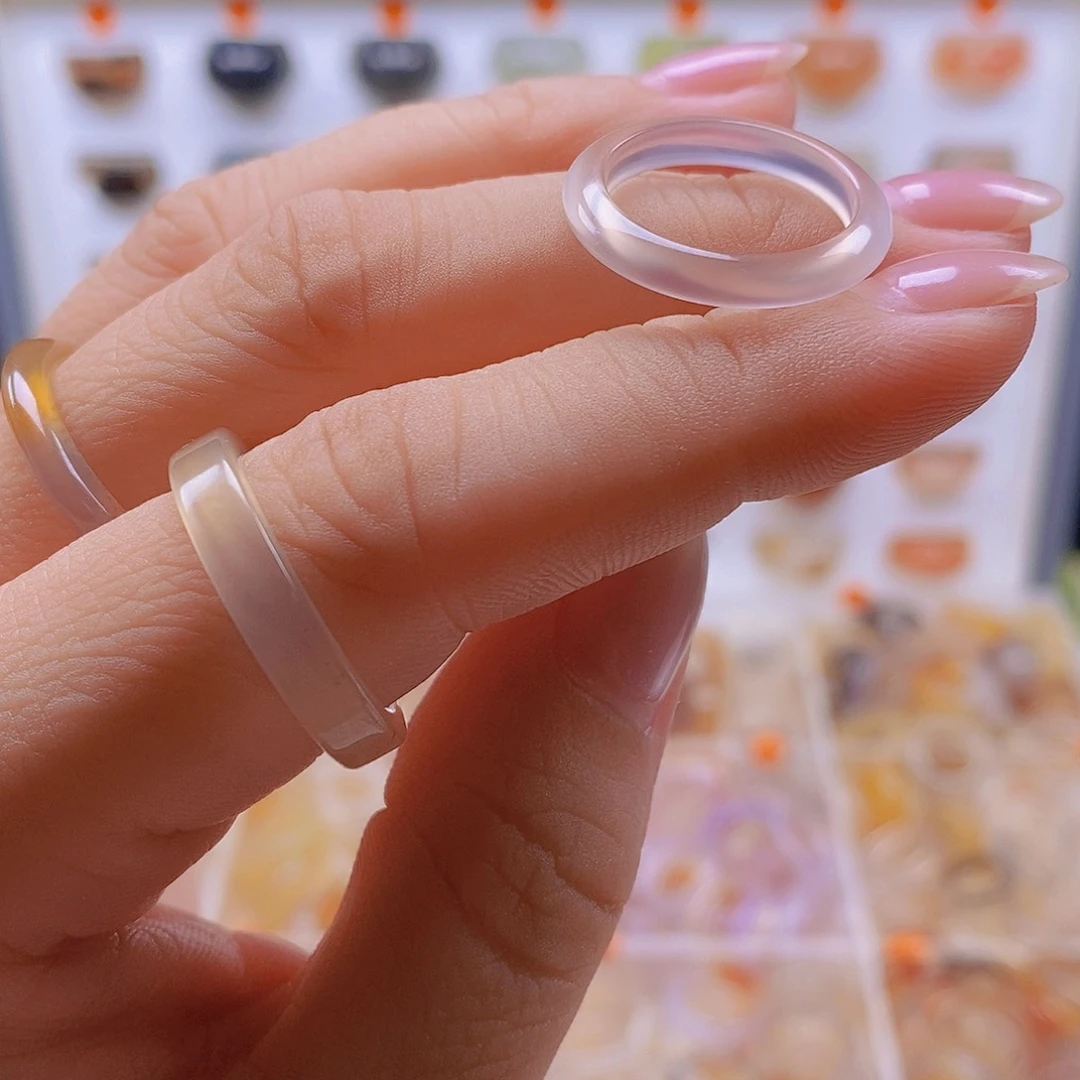 玛瑙/玉髓戒指未镶嵌