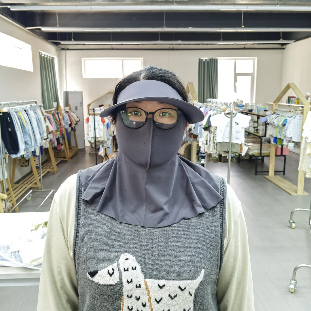 花姐自用防晒帽面罩两件套1155