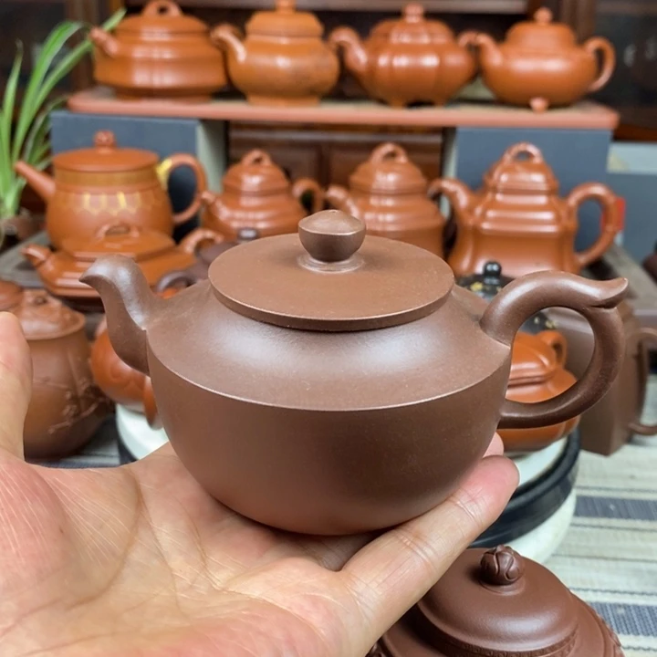 茶壶紫砂高合欢260CC原矿老紫泥特价