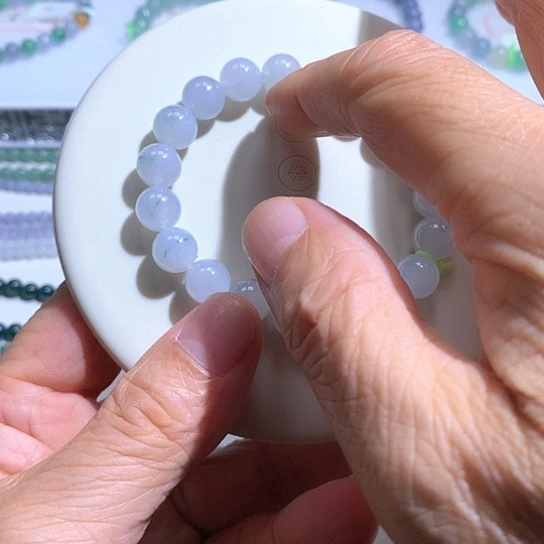 翡翠未镶嵌手链34