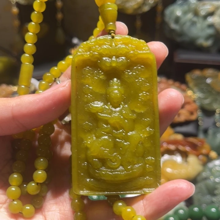 岫玉未镶嵌毛衣链