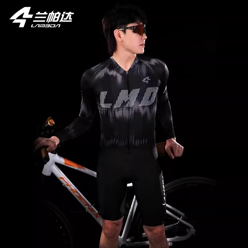 兰帕达长袖短袖男款夏季修身公路车透气弹力速干骑行服