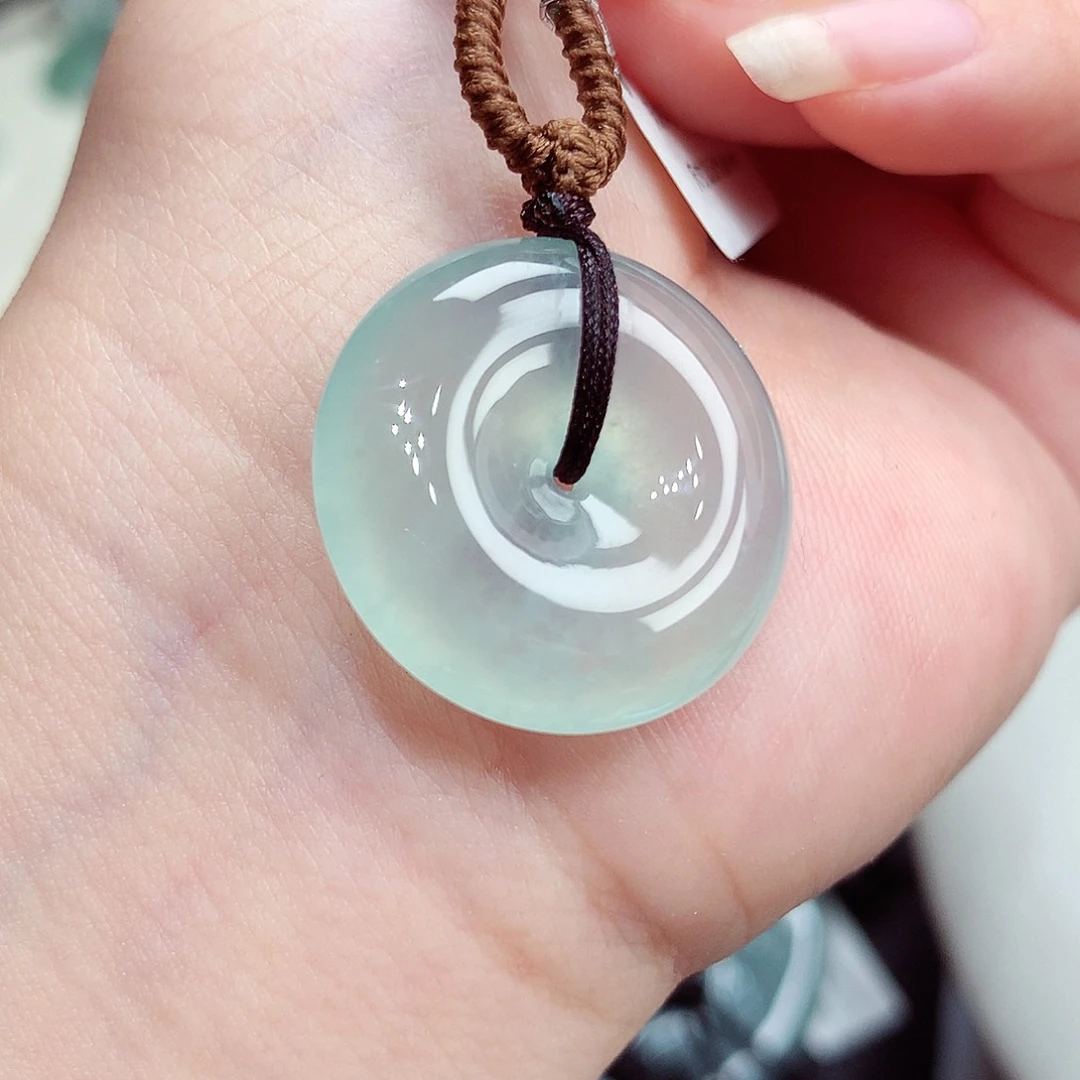 翡翠未镶嵌颈饰翡翠41，23.5/6.6