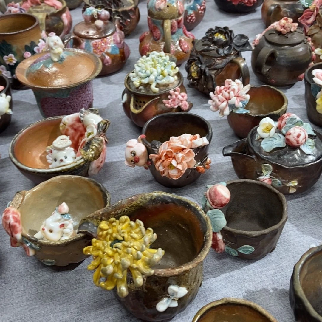 纯手工纯柴烧精品茶具