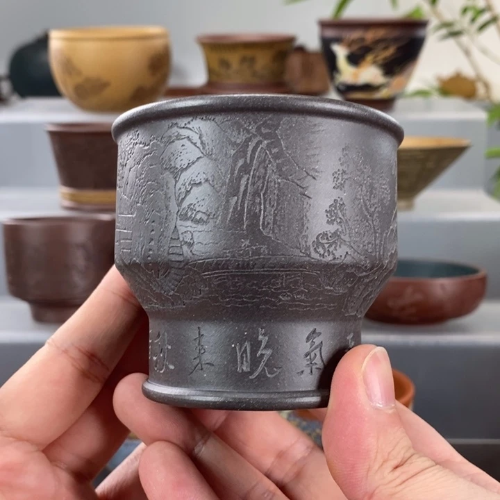 宜兴紫砂手工主人杯