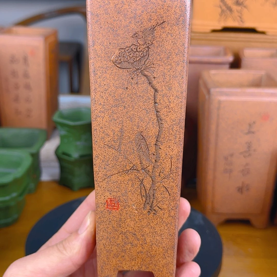 紫砂花盆花*玩紫砂花盆