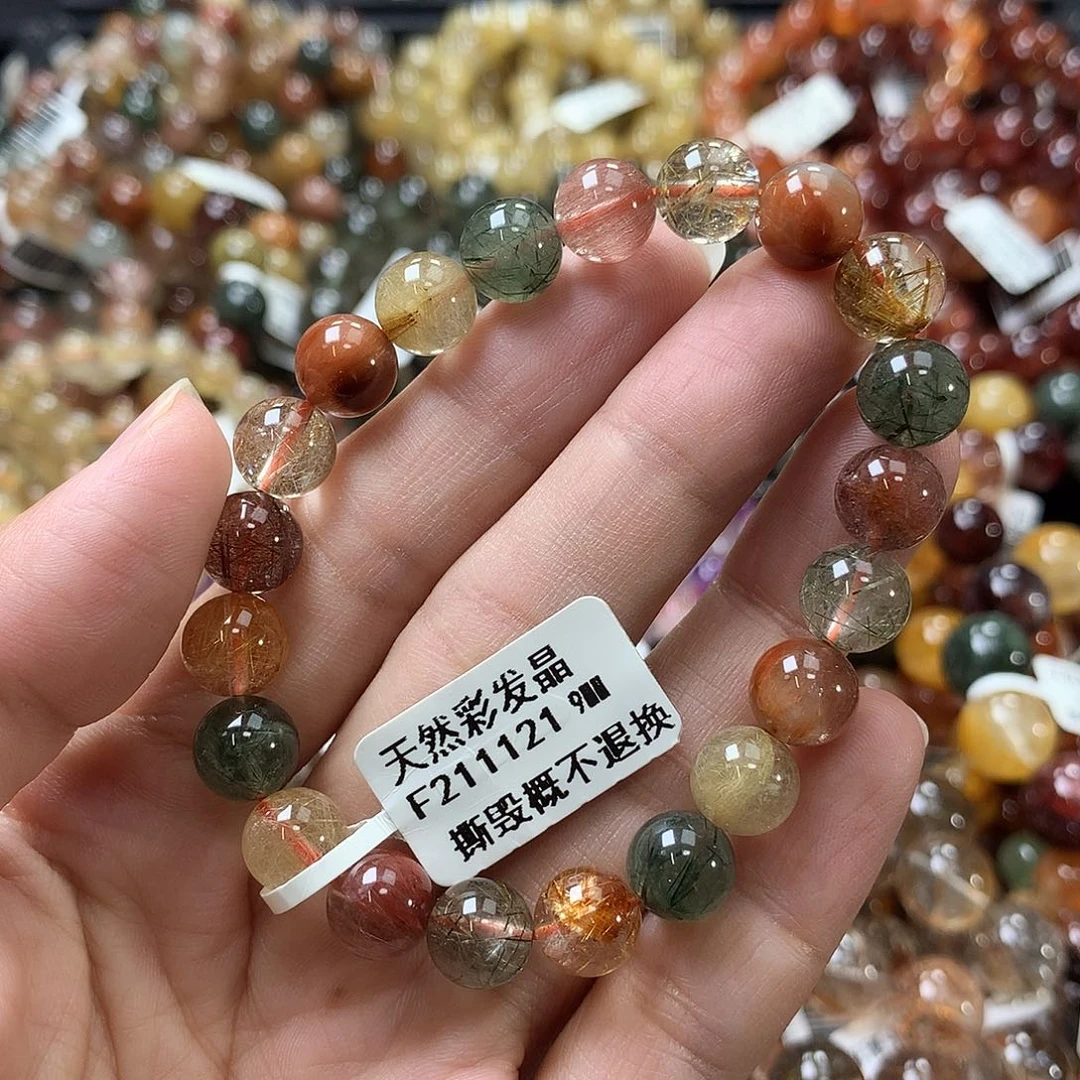 未镶嵌水晶手链，，，