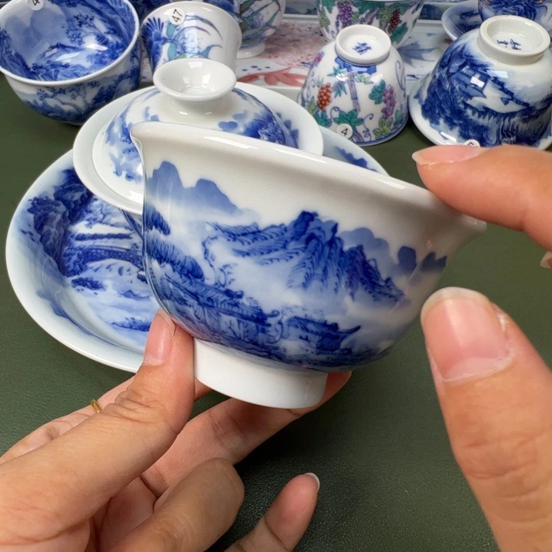 景德镇纯手工纯手绘茶具木木14