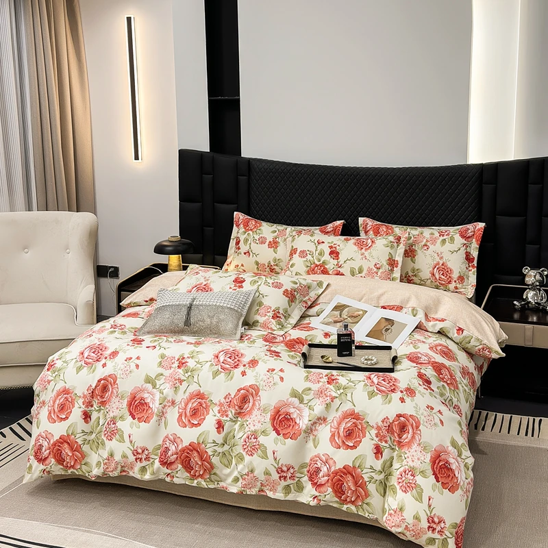 【店长推荐】小清新床上用品四件套女生被套床单家用宿舍单人床