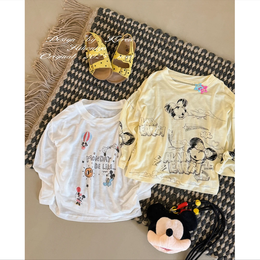 【奇妙素画家】二Hihoniya~2025夏季亲子卡通100莱赛尔防晒透气罩衫