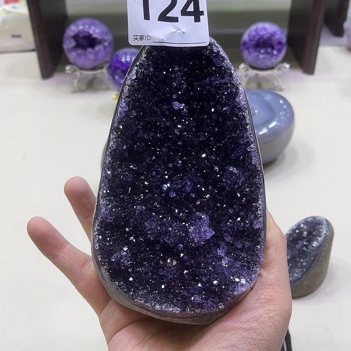 紫晶摆件未镶嵌摆件124