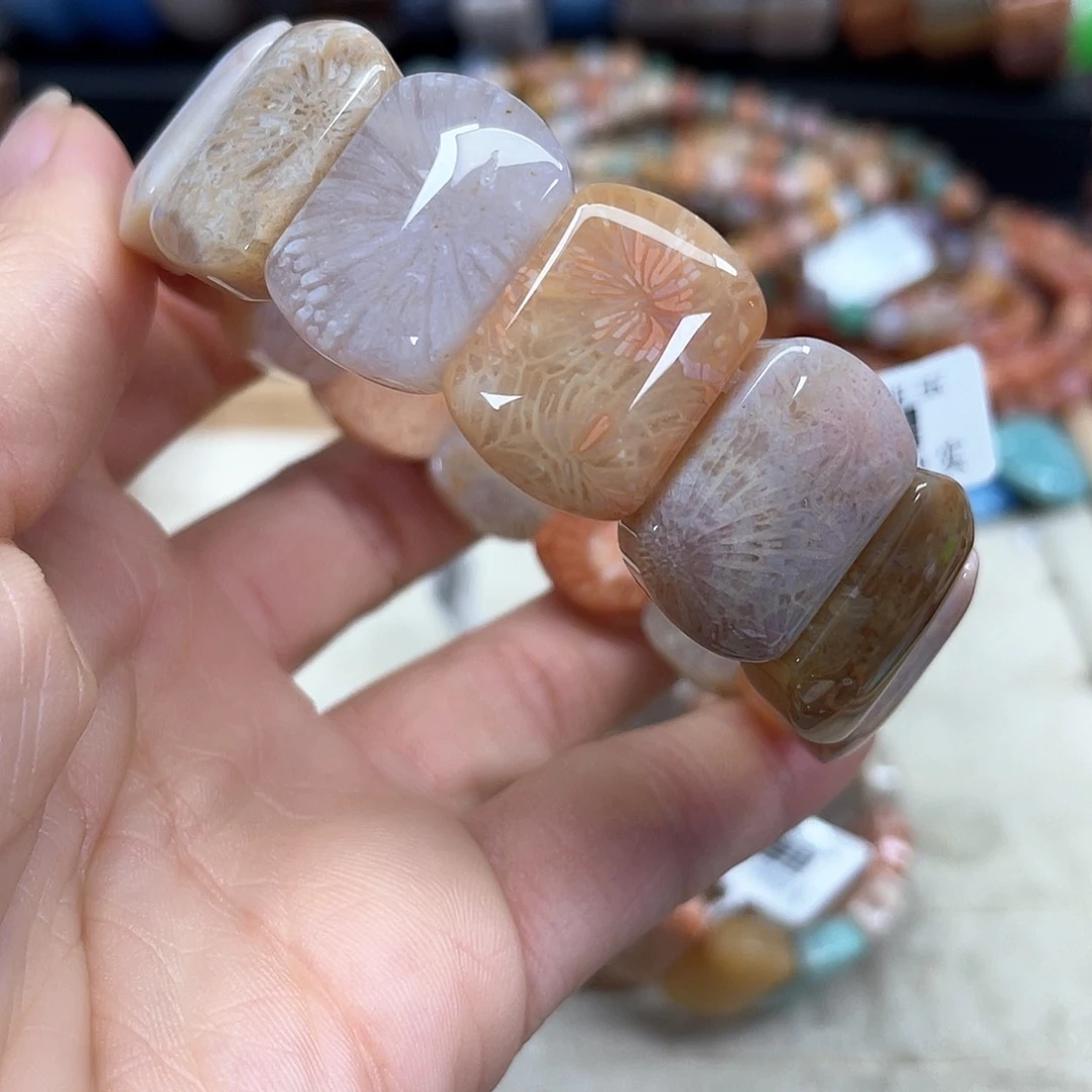 硅化珊瑚（珊瑚玉）未镶嵌手串251