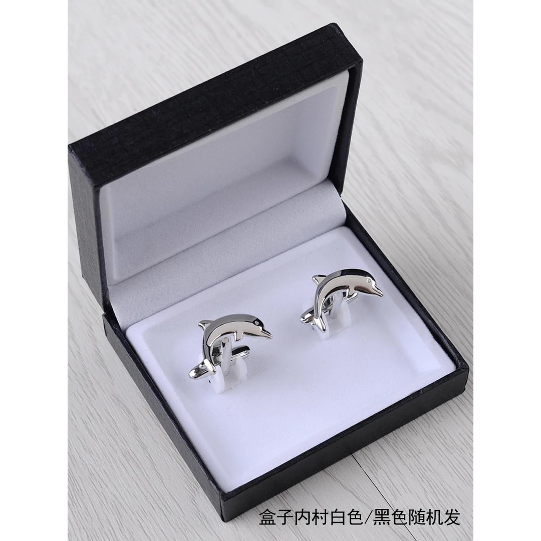 简约亮银袖扣法式袖扣袖钉男士袖口钉法式衬衫扣网红白色轻奢