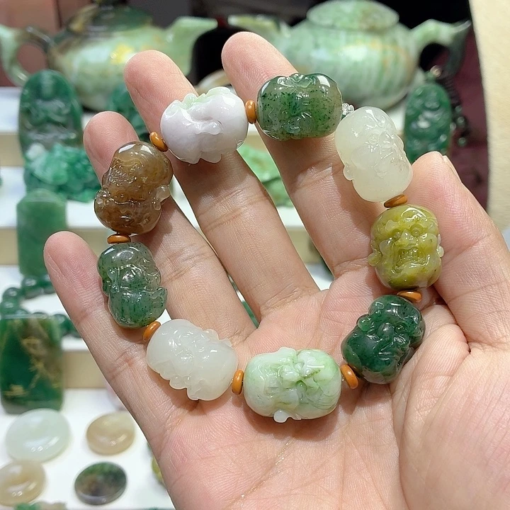 独山玉未镶嵌手串