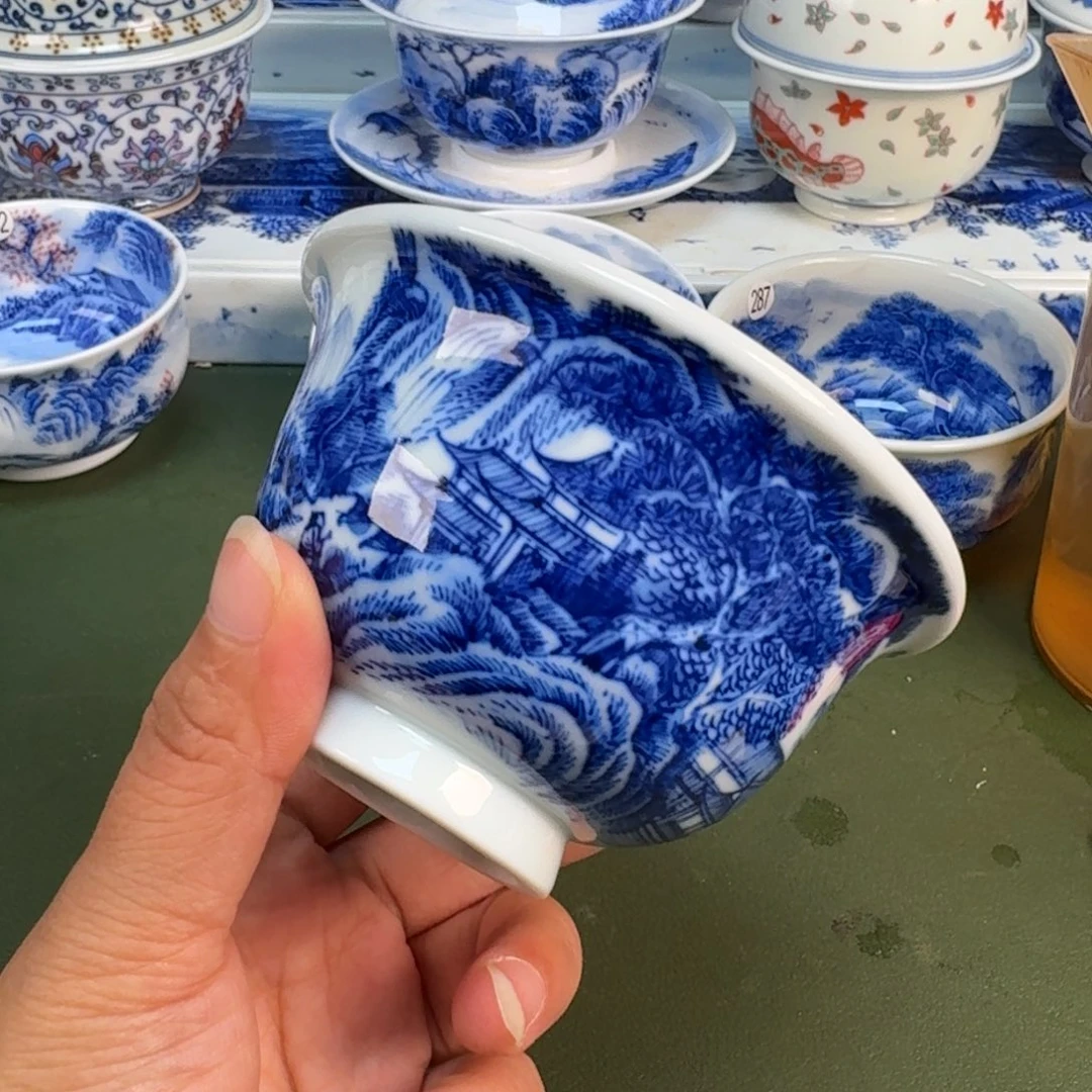 景德镇纯手绘茶具圆圆226