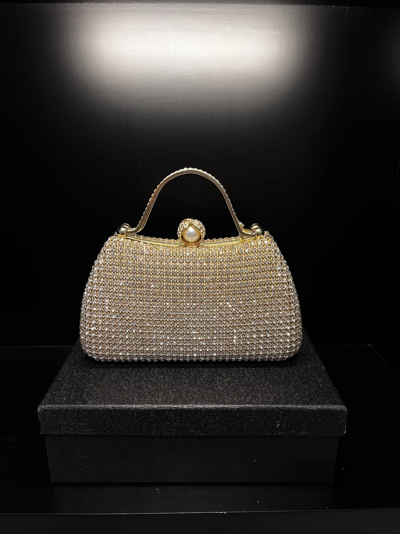 【巴黎工艺】轻奢镶钻高端礼服手拿包镶钻包新款名媛配旗袍晚宴包女