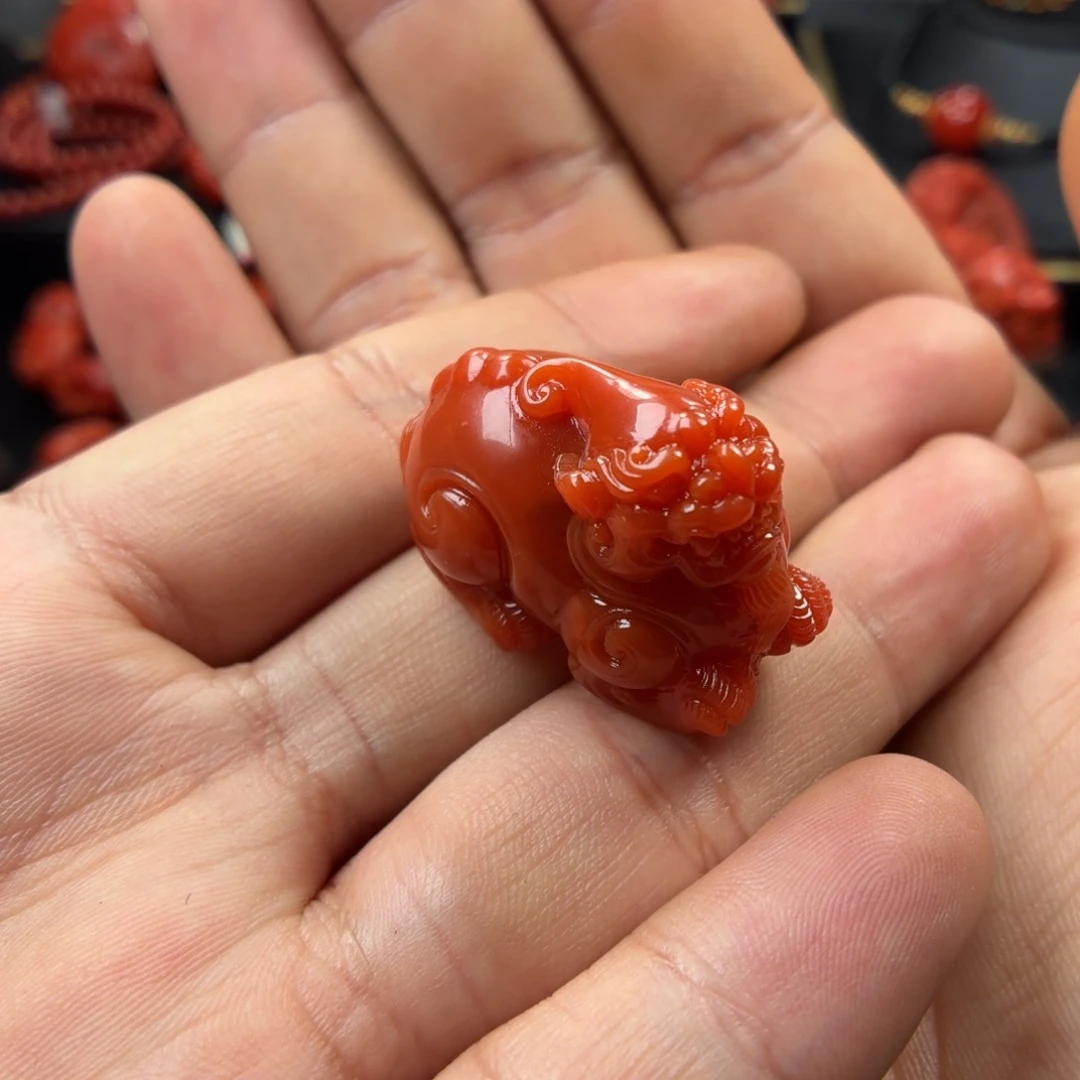 猫***记南红玛瑙未镶嵌挂件