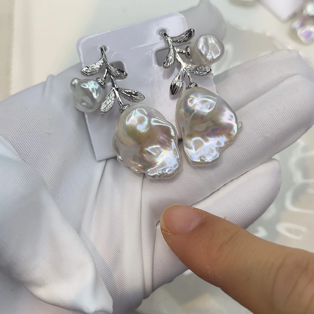 耳饰淡水珍珠合金