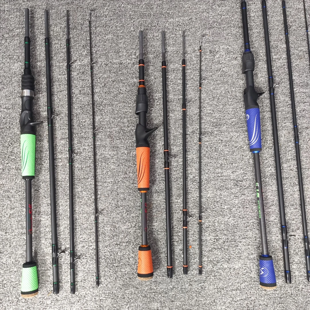 瑕疵尾货处理新手入门鲈鱼四节M硬度四节插节竿路亚竿钓鱼竿