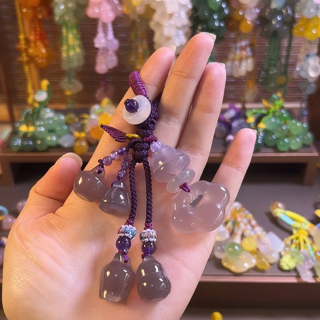 玛瑙/玉髓未镶嵌车挂