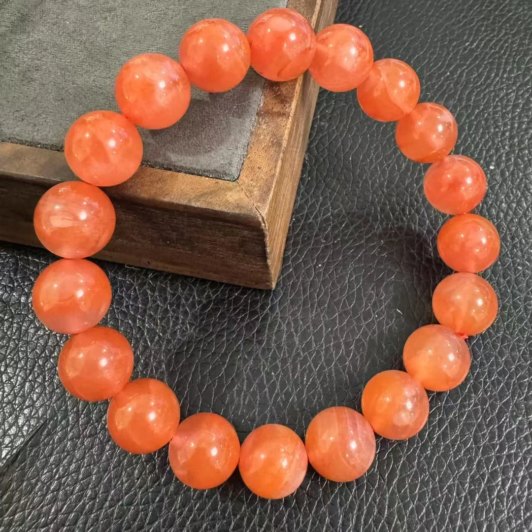 精美南红玛瑙圆珠手串一条 gk