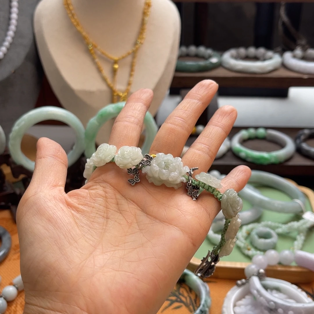 用***1翡翠未镶嵌手链手链手链