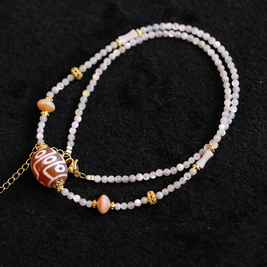 【观澜珠宝】玛瑙项链 复古民族风藏式潮流吊坠 多样发其一 2558