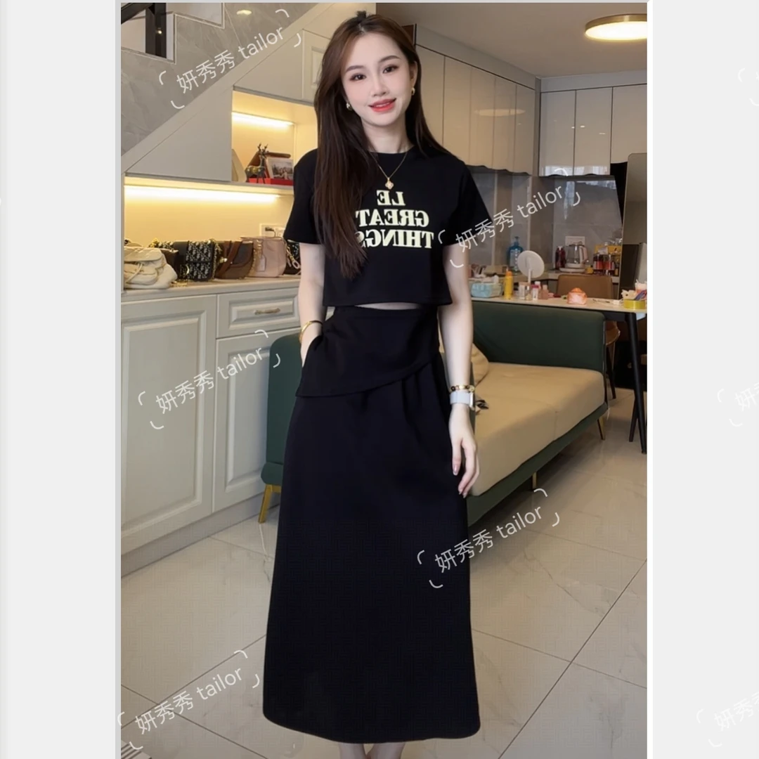 【运费补贴6-10】休闲风慵懒风少女风通勤时尚套装洋气短袖运动夏季