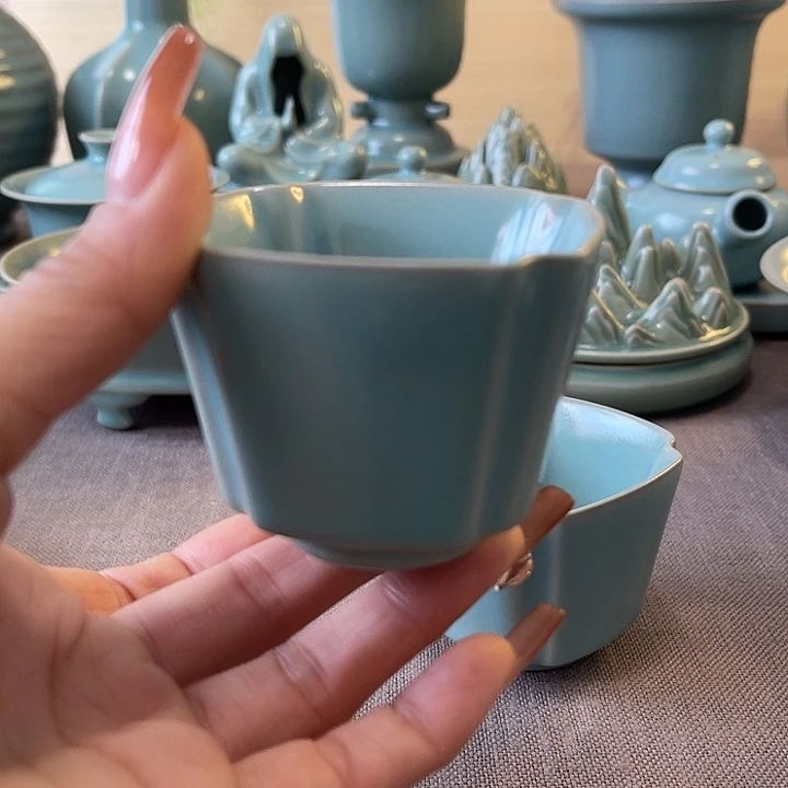 瓷片四方杯一一一一