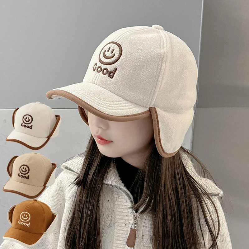 儿童帽子秋冬季男女童护耳雷锋帽防风鸭舌帽小孩户外加厚保暖帽潮