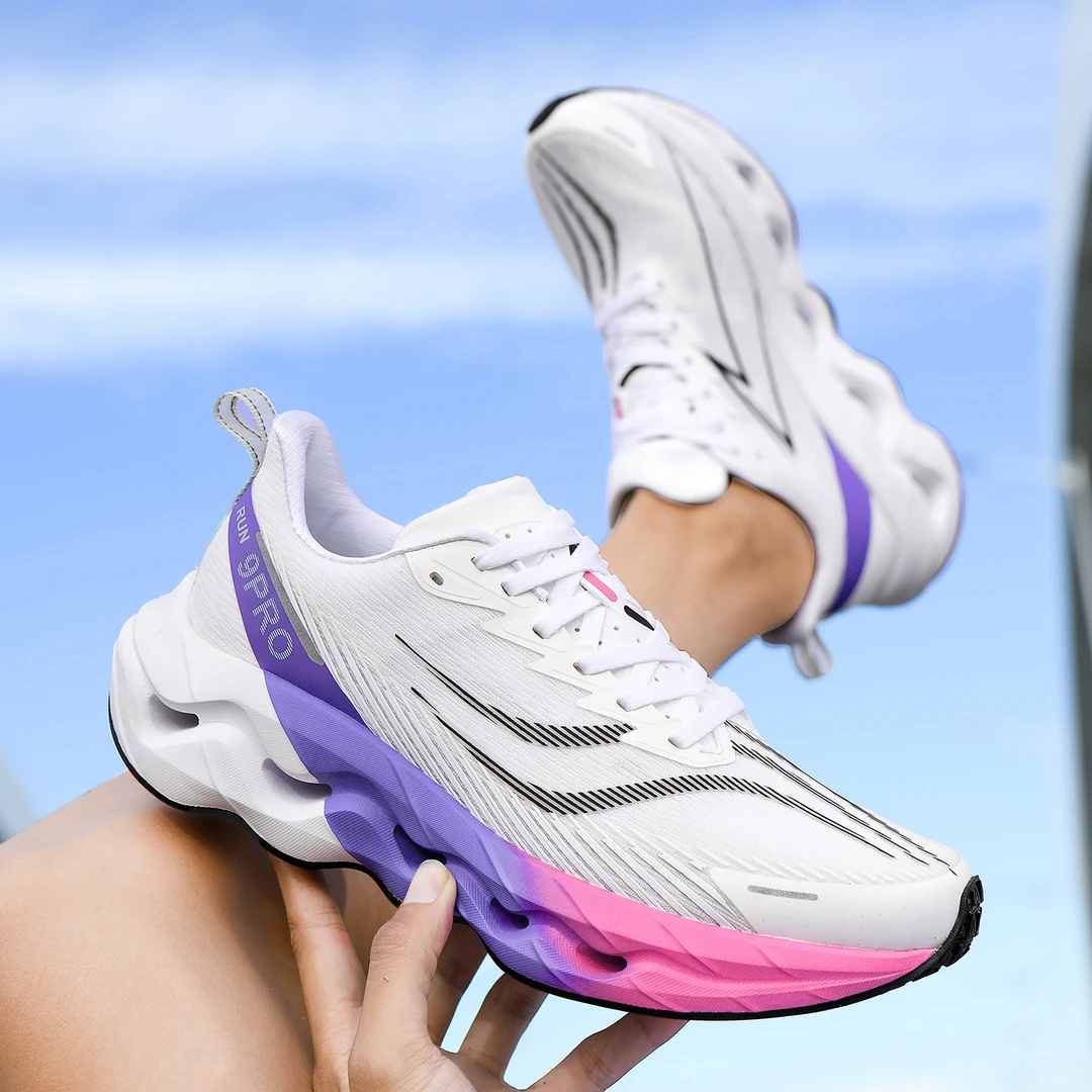 秋冬男女鞋透气减震竞速学生运动鞋厚底百搭轻便时尚休闲跑步鞋男