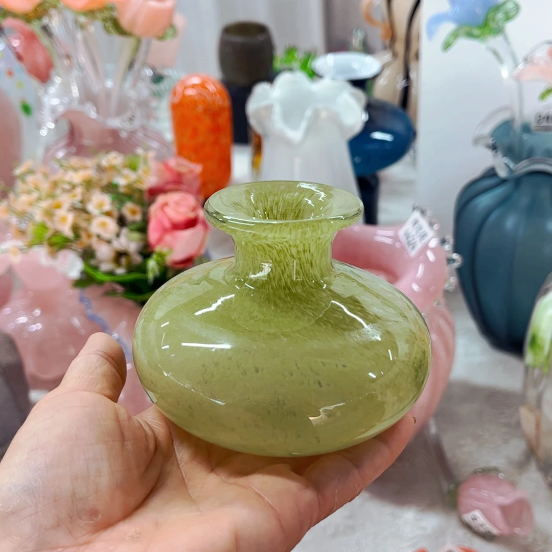 小香薰花插瓶 家悦琉璃摆件微瑕
