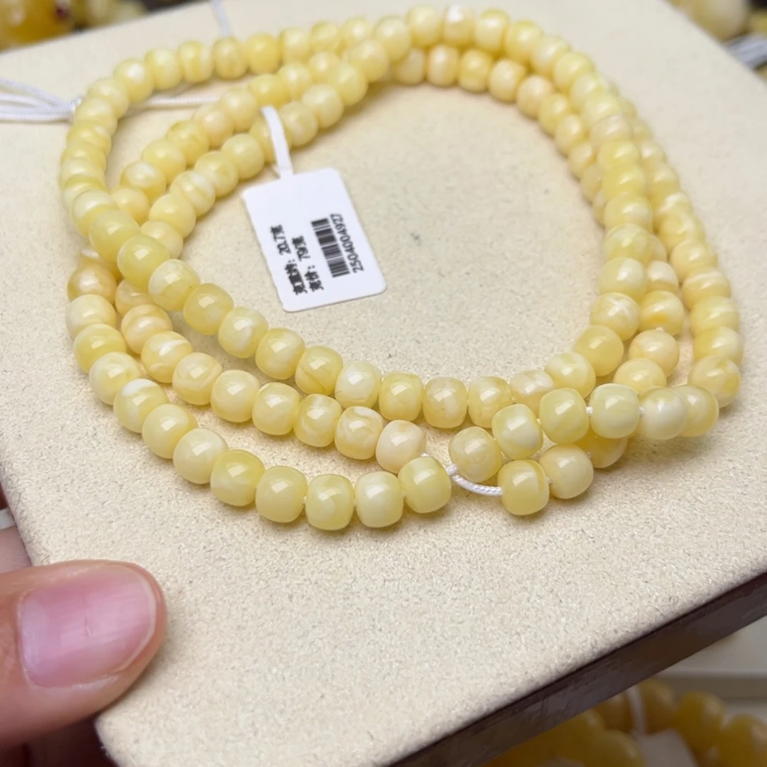 蜜蜡颈饰未镶嵌6+老型108