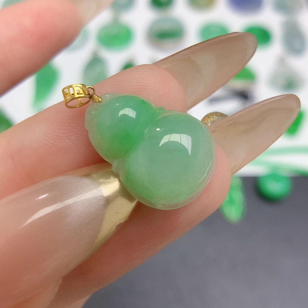 定制翡翠18K金镶嵌8888888888888888