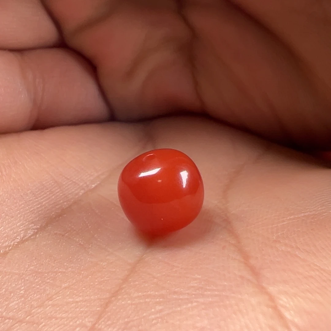 南红玛瑙老型11.1*9.8未镶嵌桃**冻