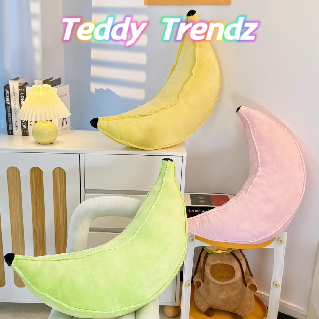 香蕉可爱毛绒公仔玩偶玩具抱枕布娃娃陪睡安抚公仔腰靠床搭子